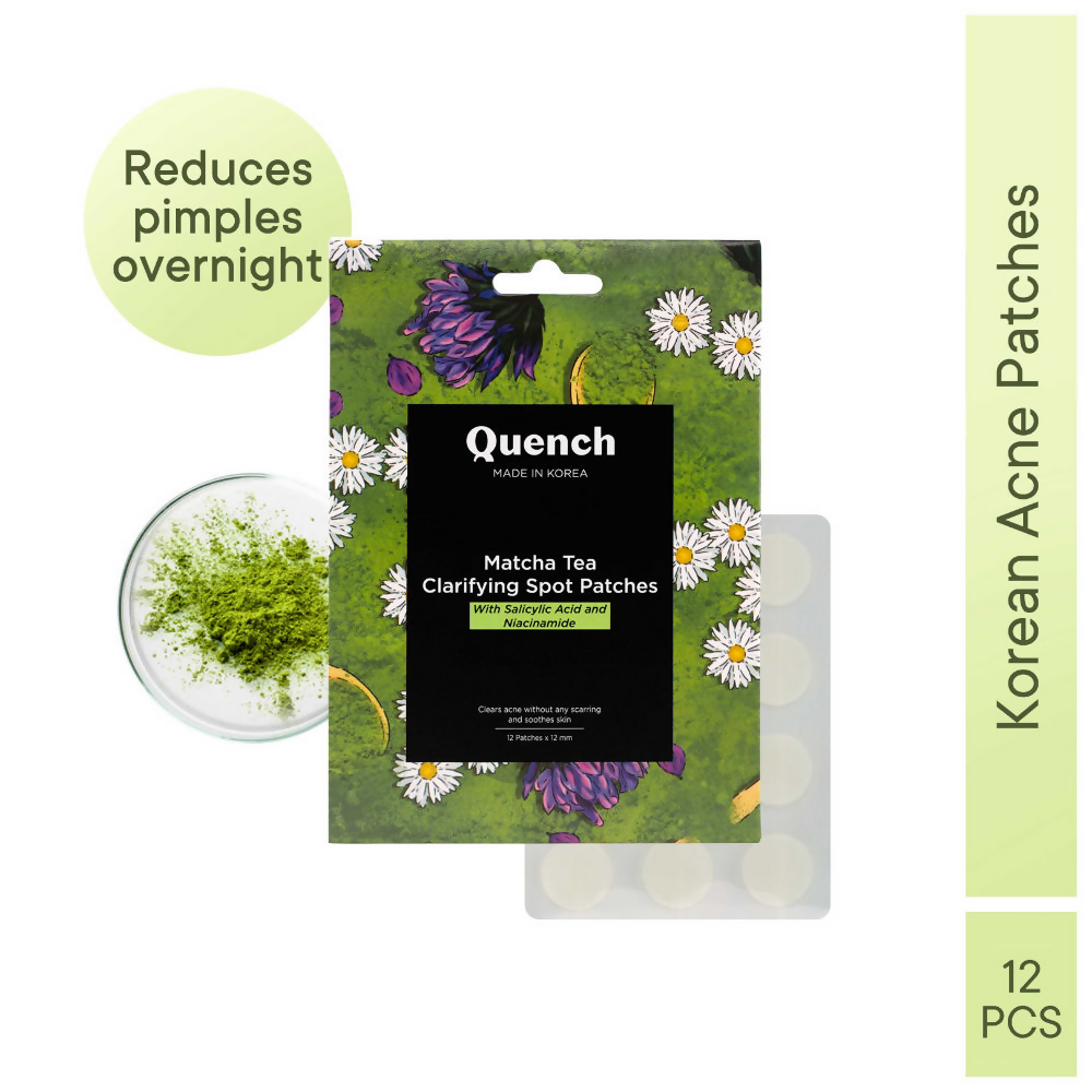 Quench Matcha Tea Clarifying Acne Patches | Swadesiicart