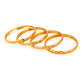 Gold-Polished Alloy Set Of 4 Bangle - The Pari - The Pari - Dinesh Associates