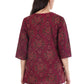 Jaitra Apparels Women Printed Pure Cotton Straight Kurta (Wine) - Swadesiicart