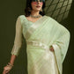 Vishnu Weaves Women's Pista Soft Silk Zari Woven Saree with Blouse - Swadesiicart