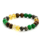 Red Carnelian, Lapis Lazuli, Amethyst, Yellow Citrine Crystal and Green Avanturine Multicoloured Cyrstal Beads bracelet - Ruby Raang | Swadesiicart