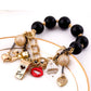 Gold-Polished Alloy Classy Beaded Charm Bracelet - The Pari - Swadesiicart