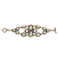 Gold-Polished Alloy Pearl Studded Designer Bracelet - The Pari - Swadesiicart