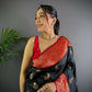 Joban Fashion Banarasi Black Woven Butti Soft Silk Saree | Swadesiicart