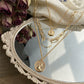 Gold-Polished Alloy Layered Designer Short Necklace - The Pari | Swadesiicart