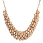 Gold-Toned Alloy Pearl Studded Necklace - The Pari | Swadesiicart