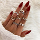 Silver-Plated Alloy Stylish Contemporary Stackable Ring - The Pari | Swadesiicart