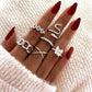 Silver-Plated Alloy Stylish Contemporary Stackable Ring - The Pari | Swadesiicart
