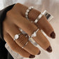 Silver-Plated Alloy Stylish Contemporary Stackable Ring - The Pari | Swadesiicart