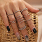 Silver-Plated Alloy Stylish Contemporary Stackable Ring - The Pari | Swadesiicart