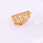 Gold-Polished Alloy Golden Mughlai Ring - The Pari | Swadesiicart
