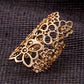 Gold-Polished Alloy Golden Mughlai Ring - The Pari | Swadesiicart