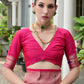 Vishnu Weaves Women's Pink Paithani Silk Zari Woven Saree with Blouse - Swadesiicart