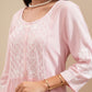 Vishudh Ethnic Motifs Embroidered Thread Work Straight Kurta With Palazzos - Swadesiicart