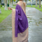 Vishnu Weaves Women's Purple Tussar Silk Woven Saree with Blouse - Swadesiicart