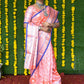 Jyoti Fashion Women's Baby Pink Soft Handloom Silk Zari Woven Saree with Blouse | Swadesiicart