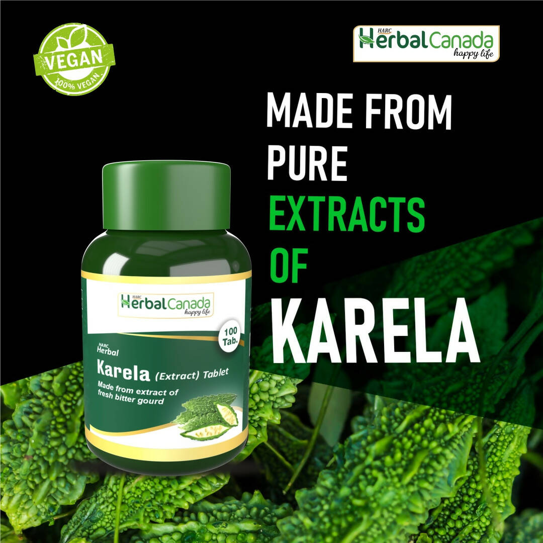 Herbal Canada Karela Tablets - Swadesiicart