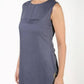 Aniyah Rayon Solid Pintucks Straight Grey Kurta (AN-154K) - Swadesiicart