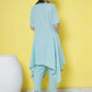 Women Republic Light Blue Cotton Kurta Set | Swadesiicart