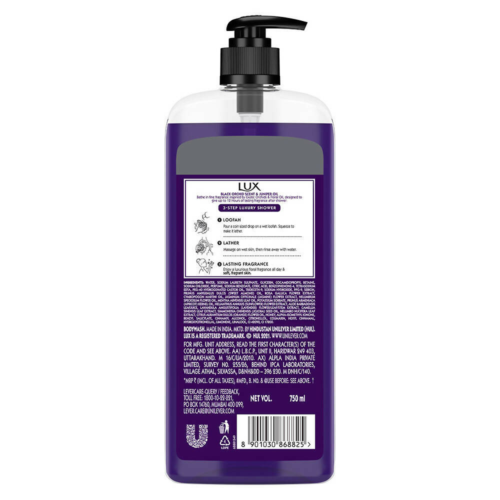 Lux Body Wash with Black Orchid Fragrance & Juniper Oil - Swadesiicart