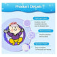 AHC Baby & Kids Cooling Gel Patch For Fever Colour changing Patch - 4 Pcs