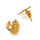 Ruby Raang Gold Peacock Earrings | Swadesiicart