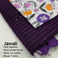 Purple Linen Sequence Saree with Unstitched Blouse - Hiral Fashion | Swadesiicart