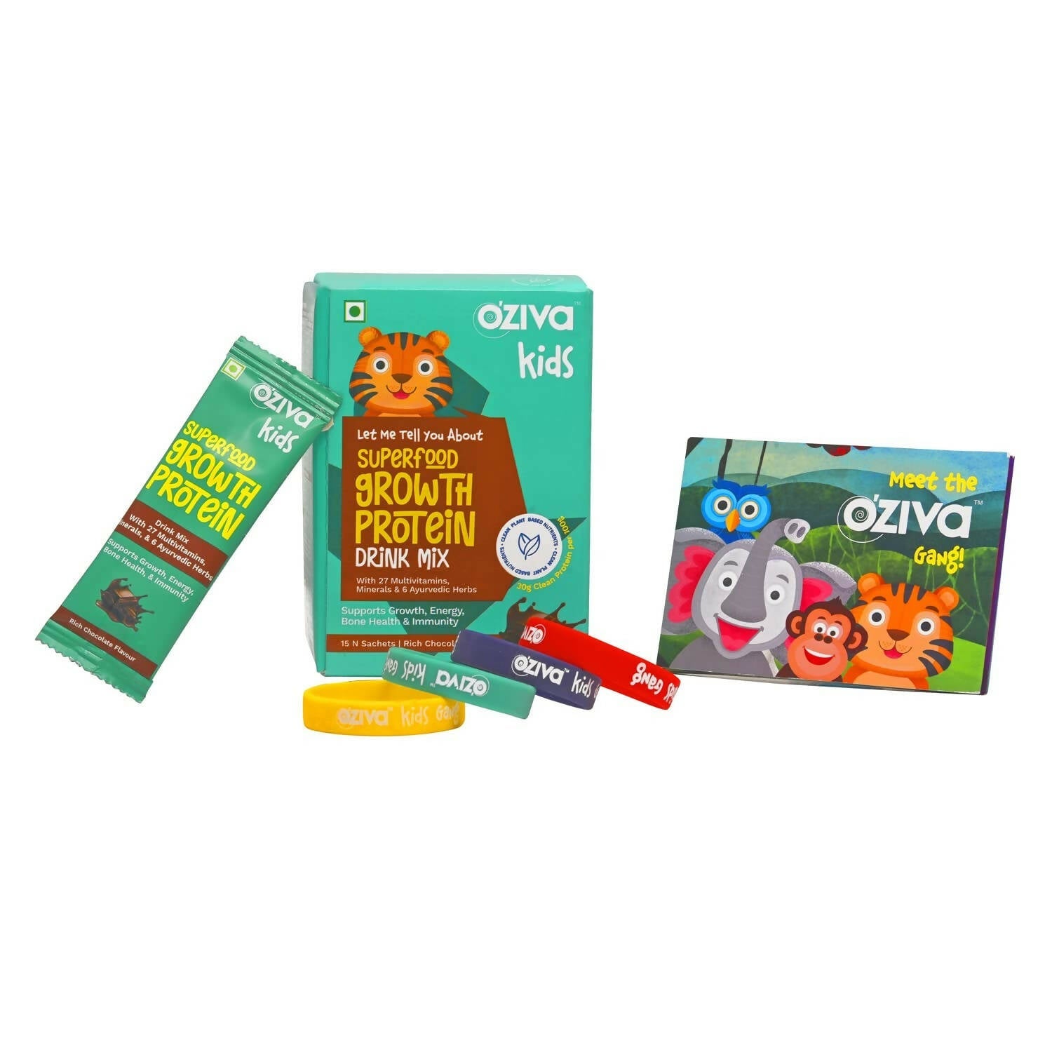 OZiva Kids Superfood Growth Protein Drink Mix | Swadesiicart