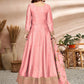 Myra Baby Pink Art Silk Embroidered Anarkali Suit | Swadesiicart