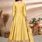 Myra Yellow Art Silk Embroidered Anarkali Suit | Swadesiicart