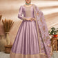 Myra Violet Art Silk Embroidered Anarkali Suit | Swadesiicart