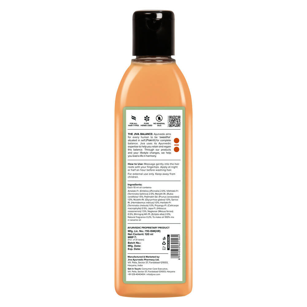 Jiva Ayurveda Bhringraj Hair Oil - Swadesiicart