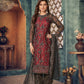 Anaita Maroon Embroidered Net Salwar Suit