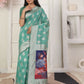 Shree Shyam Fashion Linen Cotton Rama Green Saree