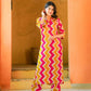 Aayaa Pure Muslin printed Kurti & Pant - Multi Color