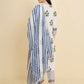 Designer Stylish white Cotton Stitched Suit With Dupatta - Tanisha | Swadesiicart