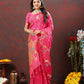 Lorenvalley Fashion Pink Soft Paithani Silk Woven Design Copper Zari Meenakari Weaving Saree - Swadesiicart