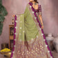 Aastha Fashion Pista Silk Sarees Weaving Saree