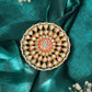 Ruby Raang Gold Polished Multi-Color Maharani Cocktail Ring | Swadesiicart