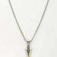 NVR Men's Silver-Plated Arrow-Shaped Pendant With Chain - Swadesiicart