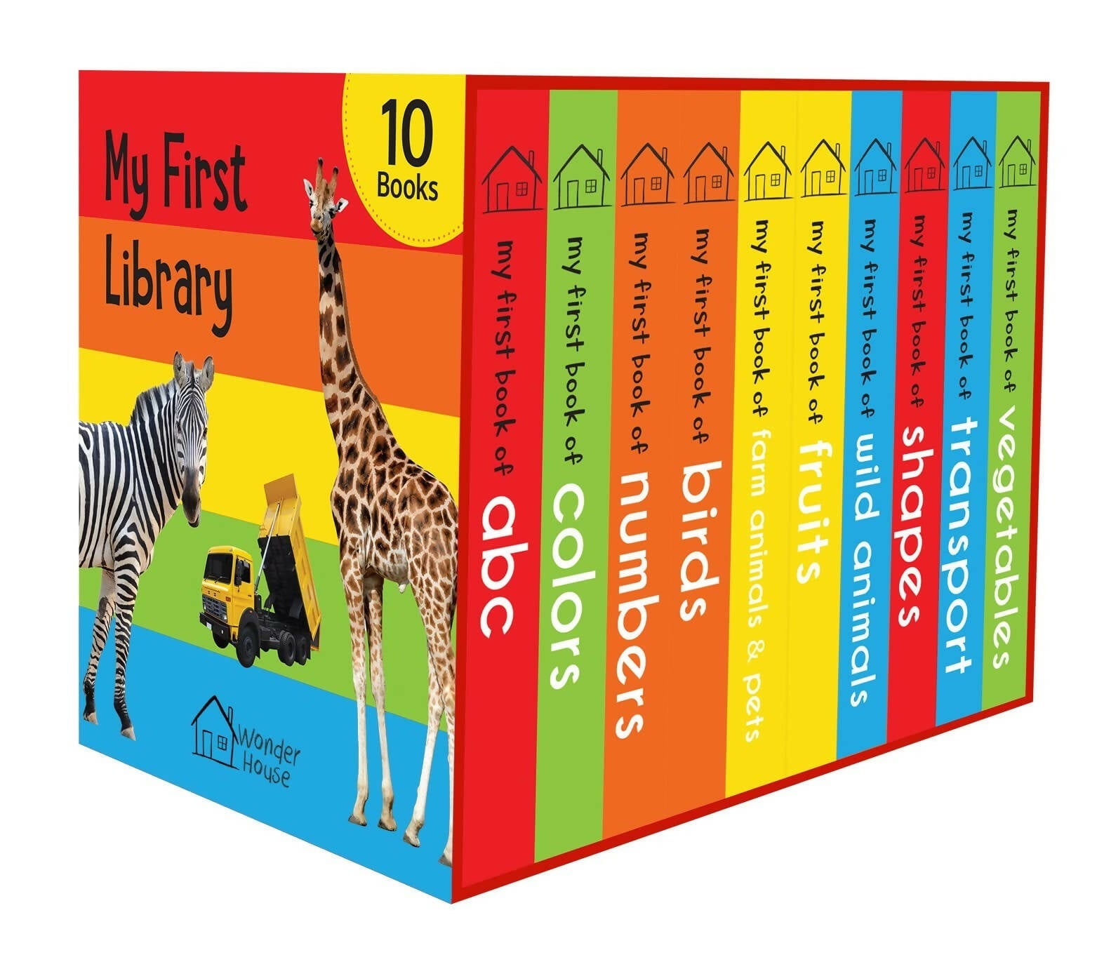 Wonder House Books My First Mini Library : Boxset of 10 Board Books - Swadesiicart