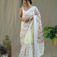 Vamsee Sombi Box Yellow Organza Saree - Swadesiicart