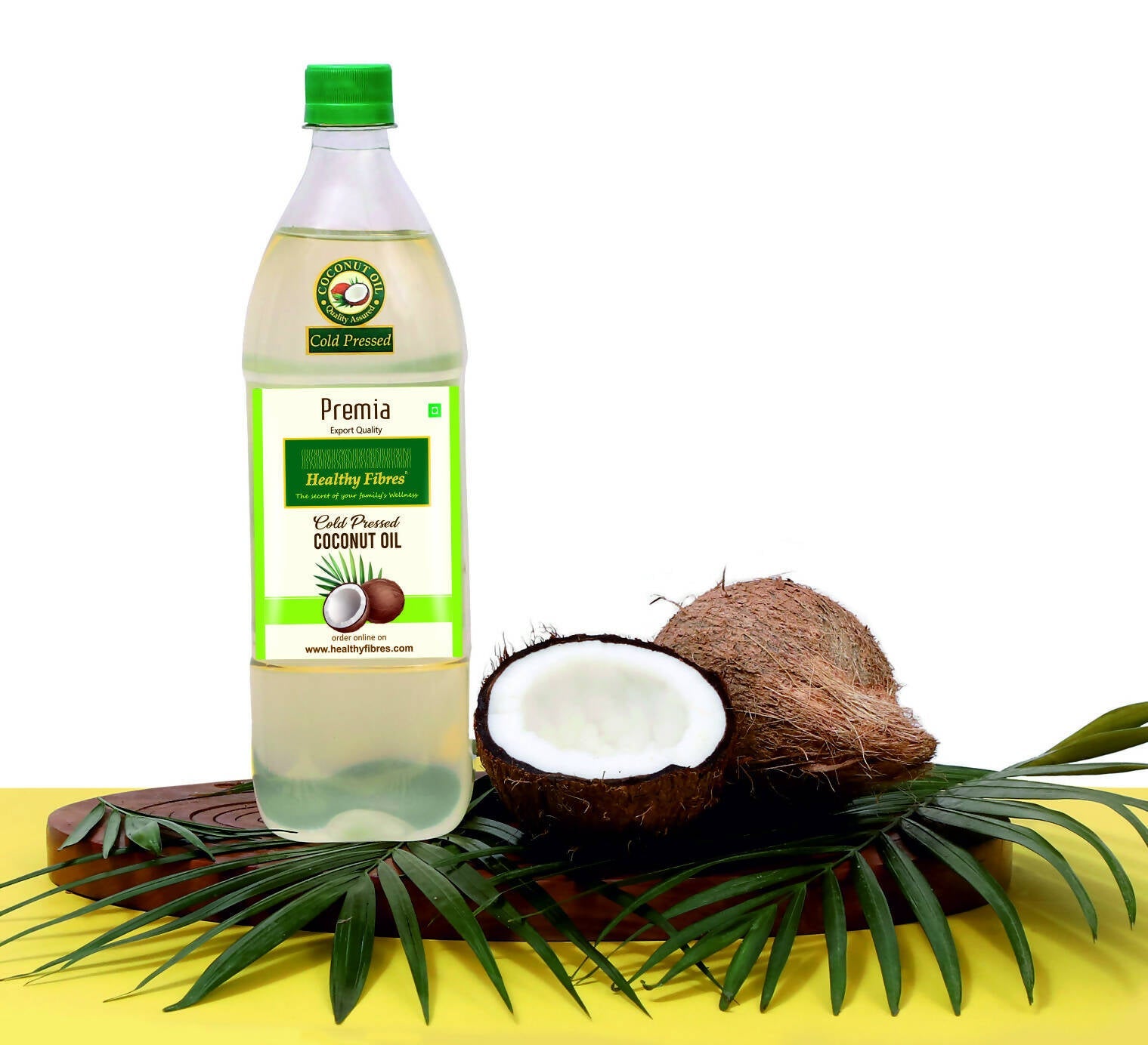 Healthy Fibres Cold Pressed Coconut Oil - Swadesiicart
