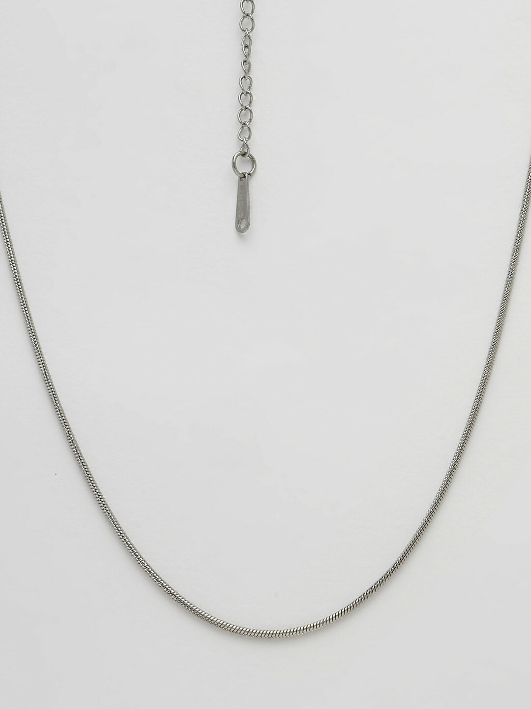 NVR Women's Set of 2 Silver & Gold Rhodium-Plated Minimal Chain | Swadesiicart