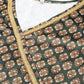 Ahalyaa Women Green & Cream-Coloured Floral Printed Velvet Kurta | Swadesiicart