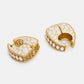 Ruby Raang Gold Polished Multicolour White Kundan Loops | Swadesiicart