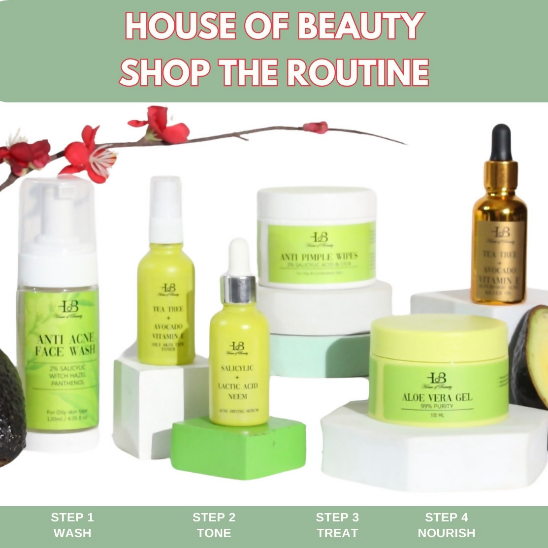 House of Beauty Acne Drying Serum - Swadesiicart