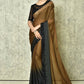 Brown Silk Solid Designer Saree with Blouse - Purvi
