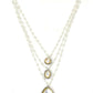 Beaded Layered Kundan Necklaces - Ruby Raang