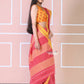 Very Much Indian Traditional Patteda Anchu Ilkal Handloom Saree-Disperse Orange | Swadesiicart